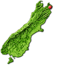 South Island map showing Picton
